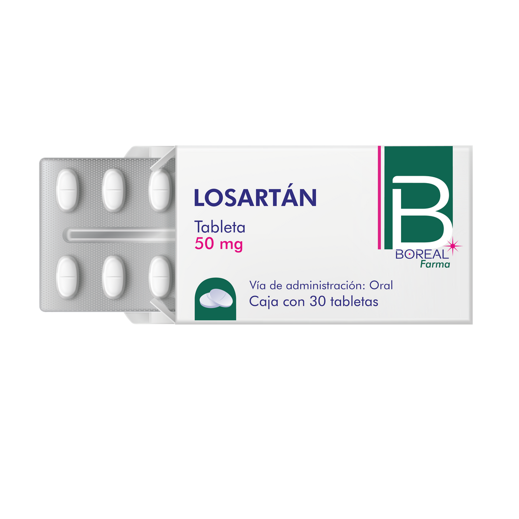 LOSARTÁN POTÁSICO 50MG C/30 TAB