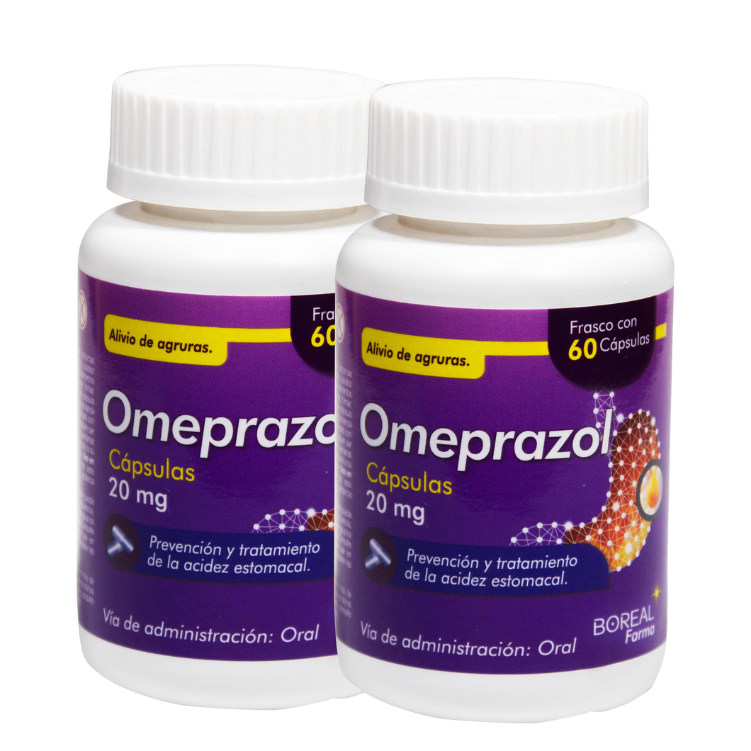 OMEPRAZOL 20MG 60 CAP DUO PACK