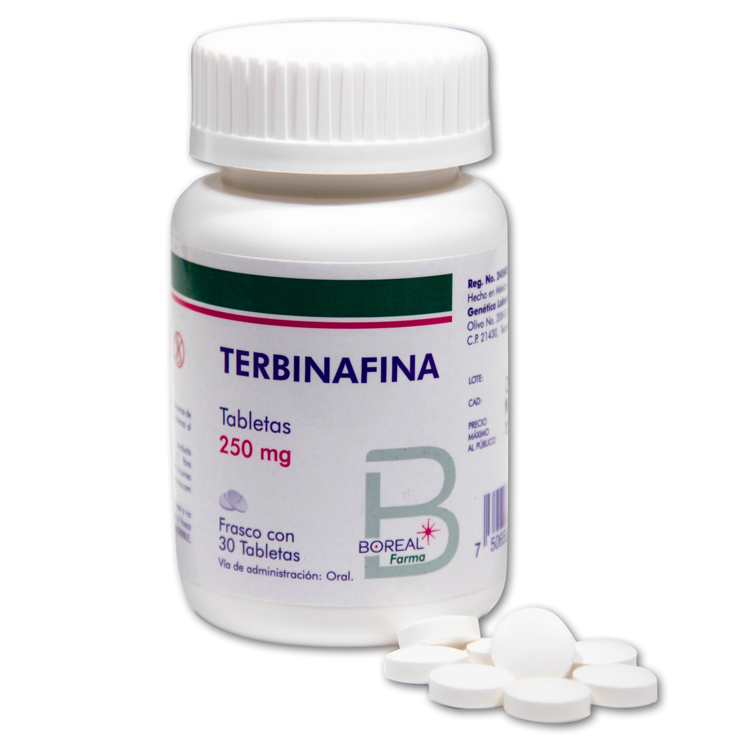 TERBINAFINA 250MG 30 TABLETAS