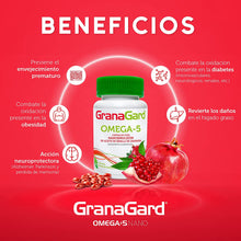 Cargar imagen en el visor de la galería, GRANAGARD OMEGA-5  CAJA CON FRASCO CON 30 CAPS.
