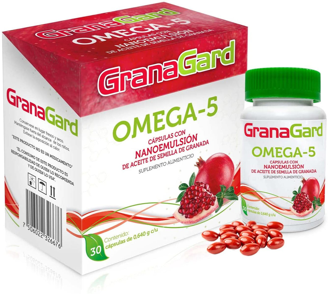 GRANAGARD OMEGA-5  CAJA CON FRASCO CON 30 CAPS.