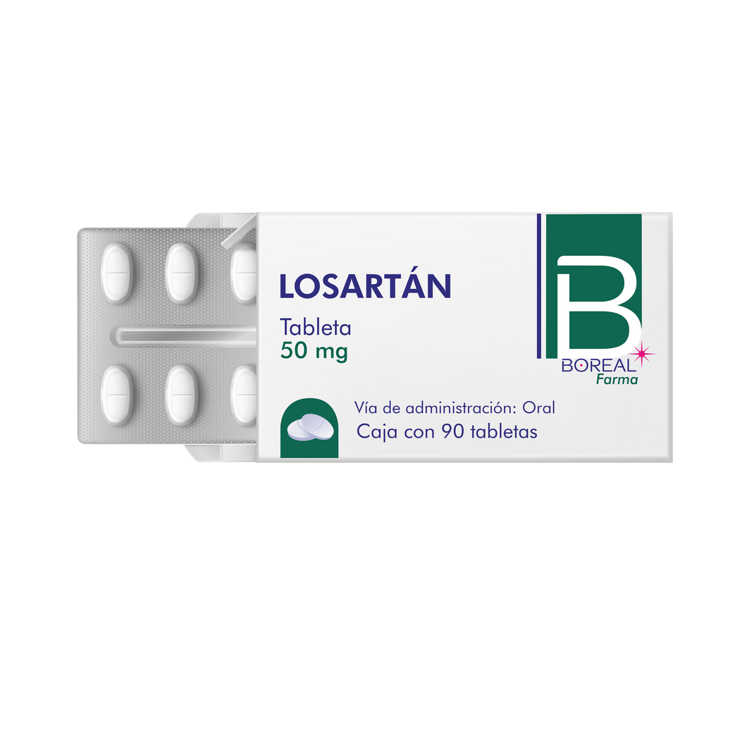 LOSARTÁN POTÁSICO 50MG C/90 TAB